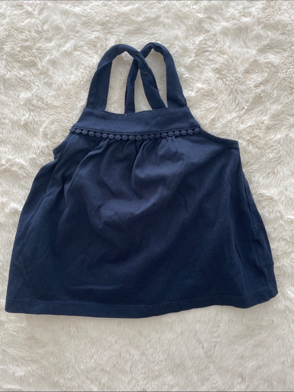 SALE! Baby GAP Navy Halter Tank Top with Pom Trim Size 2T